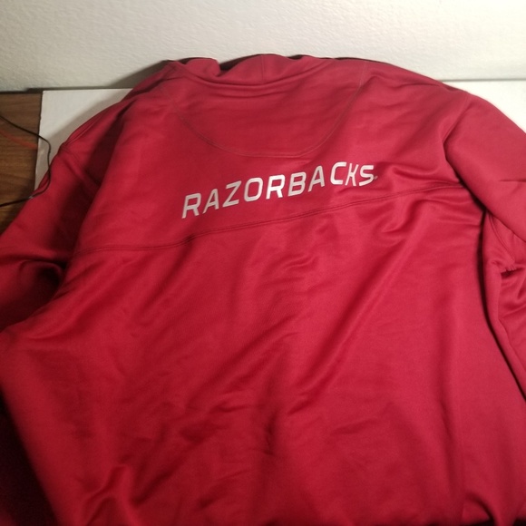 3FOUR FULL ZIP HOODIE RAZORBACKS 5XL - Picture 3 of 5
